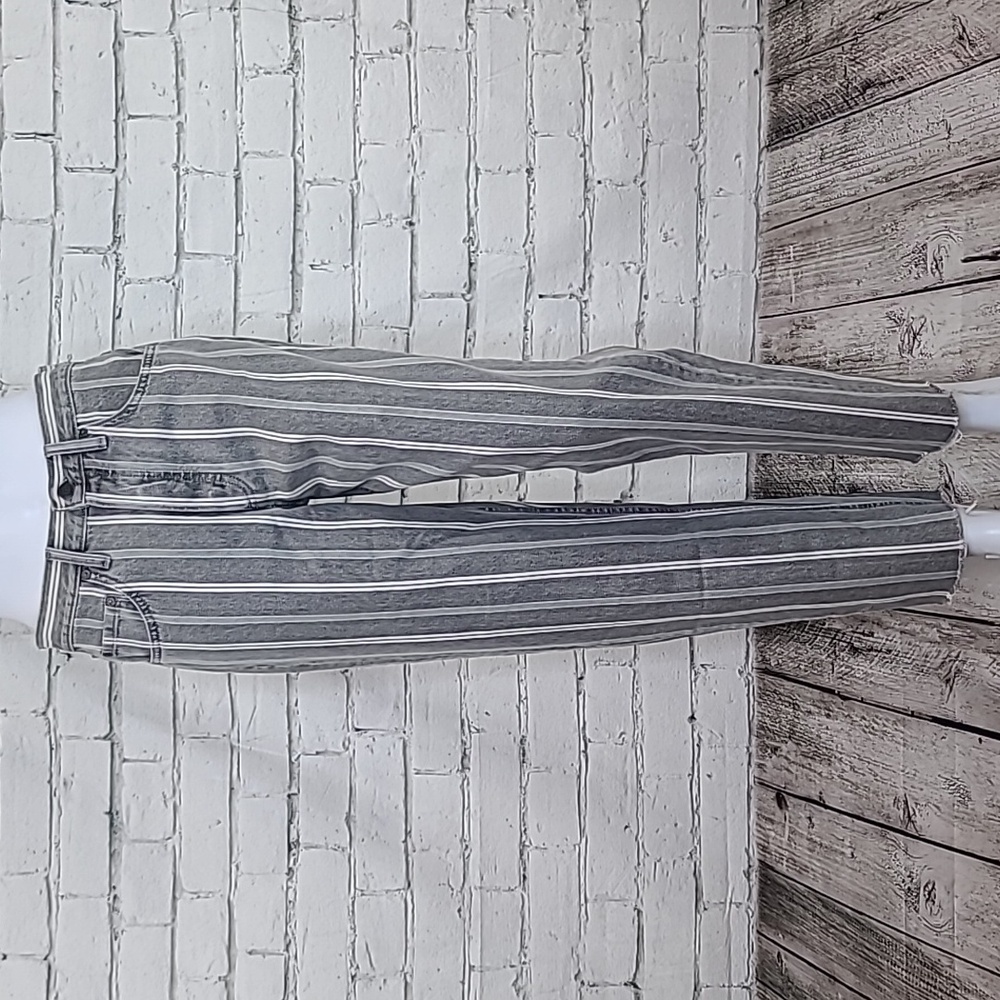 Boyish Tommy Striped Hi Rise Rigid Straight Leg Ankle Jean Devil is a Woman NWT